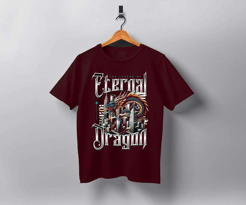 Men's Eternal Dragon Oversized T-Shirt