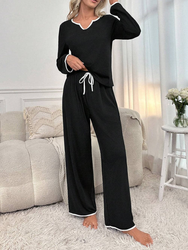 Black Palazzo Style Night Suit